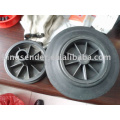 solid rubber wheel with plastic hub 8'